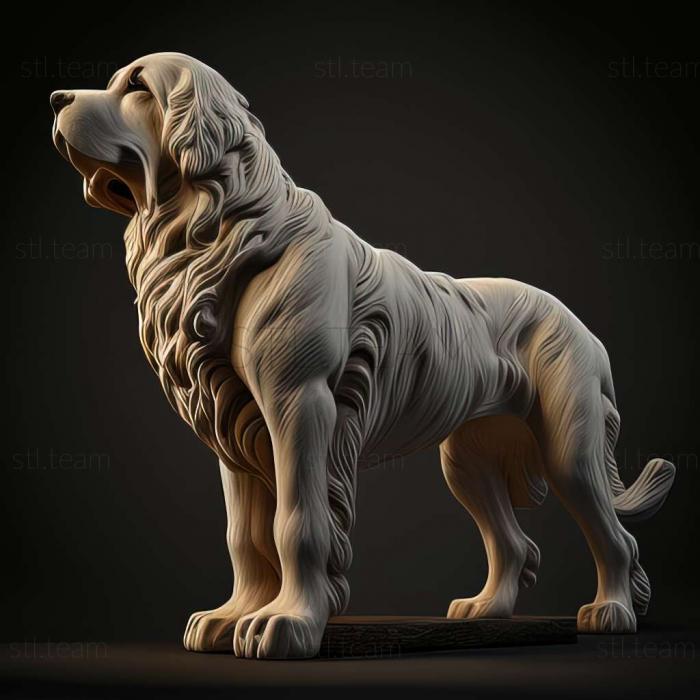 3D model Andalusian podenko dog (STL)